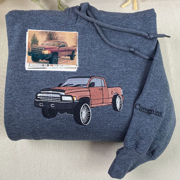 Dark heather Truck Car Sweatshirt